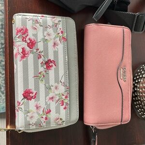 2 Wallets - Slight Marking Inside Of Pink